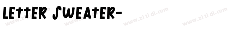 Letter Sweater字体转换